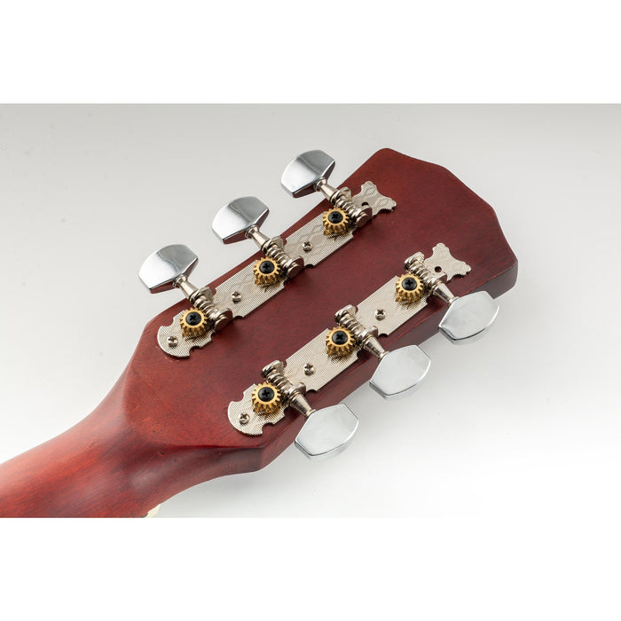 Usage show of musiclily pro 3 on a plate acoustic guitar machine heads tuners tuning keys pegs set mx1354nkp