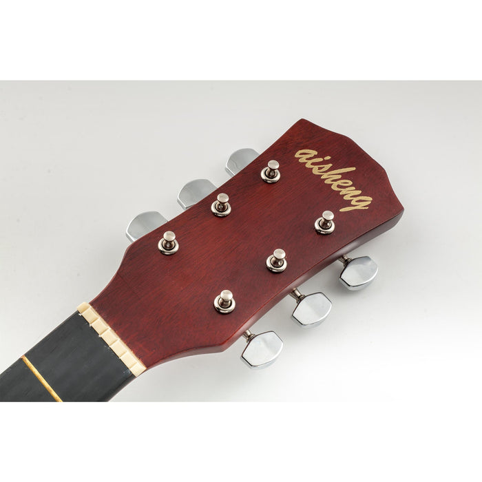 Application of musiclily pro 3 on a plate acoustic guitar machine heads tuners tuning keys pegs set mx1354nkp