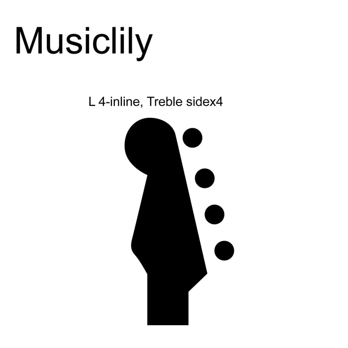 Size of musiclily pro 4 in line open gear machine heads for precision jazz bass tuners electric bass tuning keys pegs mx1360 4p