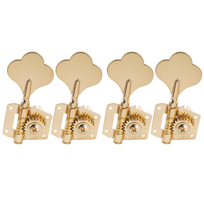 musiclily pro 4 in line open gear machine heads for precision jazz bass tuners electric bass tuning keys pegs mx1360 4p