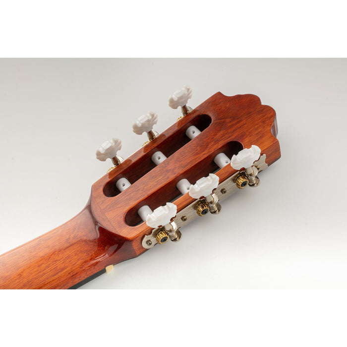 Usage show of musiclily pro 3 on a plate classical guitar machine heads tuning pegs keys tuners set butterfly button nickel