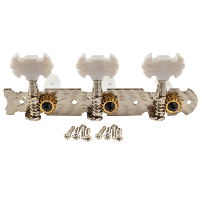 Part of musiclily pro 3 on a plate classical guitar machine heads tuning pegs keys tuners set butterfly button nickel