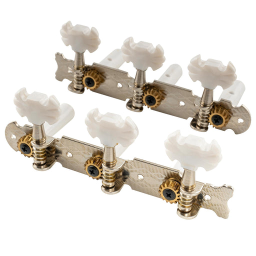 musiclily pro 3 on a plate classical guitar machine heads tuning pegs keys tuners set butterfly button nickel