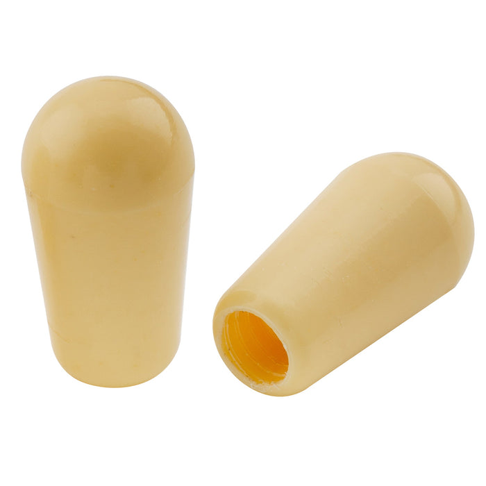 musiclily pro inch size thread plastic guitar toggle pickup switch tips for lp style mx1372 2p, cream