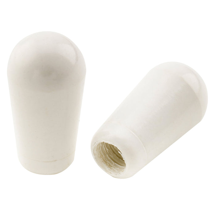 musiclily pro inch size thread plastic guitar toggle pickup switch tips for lp style mx1372 2p, white