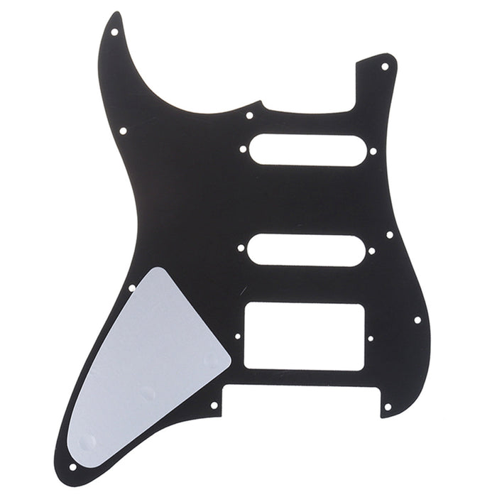 Musiclily Pro 11穴 HSS STピックガード USA/メキシコ製Fender Stratストラトエレキギター Floyd Roseブリッジカット用 4プライ エイジドホワイトパール