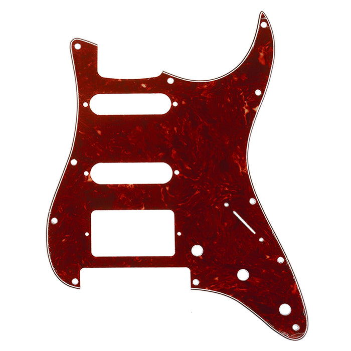 musiclily pro 11 hole modern style strat hss guitar pickguard for american mexican fender strat floyd rose bridge cut 3ply 4ply mx1380p, vintage tortoise