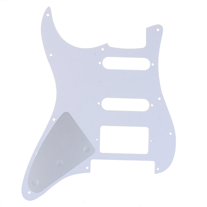 Musiclily Pro 11穴 HSS STピックガード USA/メキシコ製Fender Stratストラトエレキギター Floyd Roseブリッジカット用 4プライ エイジドホワイトパール