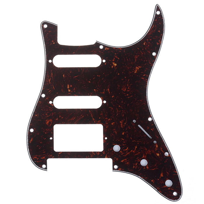 musiclily pro 11 hole modern style strat hss guitar pickguard for american mexican fender strat floyd rose bridge cut 3ply 4ply mx1380p, tortoise shell