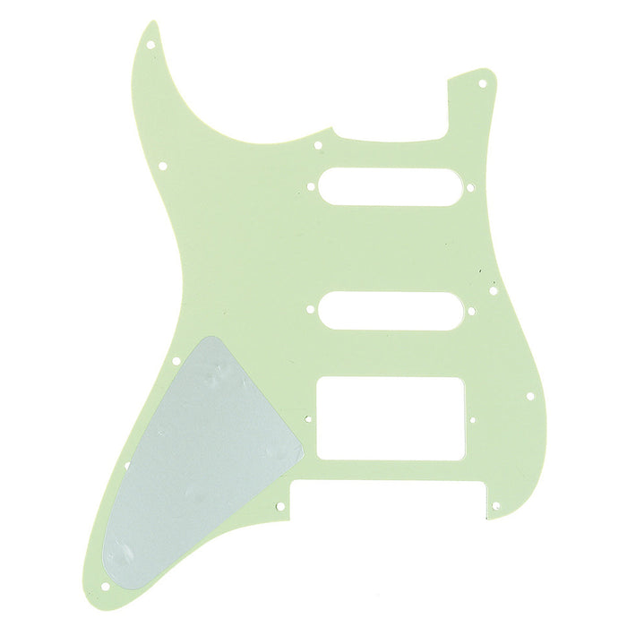 Musiclily Pro 11穴 HSS STピックガード USA/メキシコ製Fender Stratストラトエレキギター Floyd Roseブリッジカット用 4プライ エイジドホワイトパール