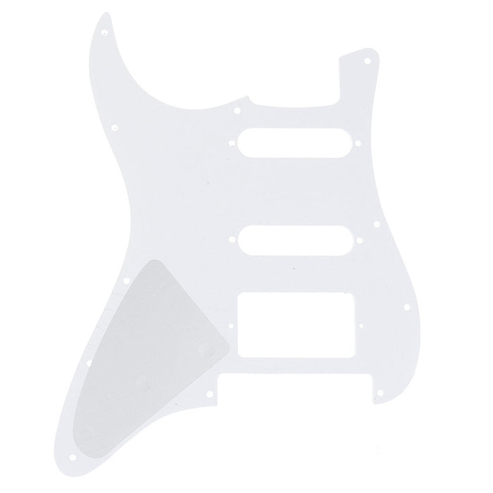 Musiclily Pro 11穴 HSS STピックガード USA/メキシコ製Fender Stratストラトエレキギター Floyd Roseブリッジカット用 4プライ エイジドホワイトパール