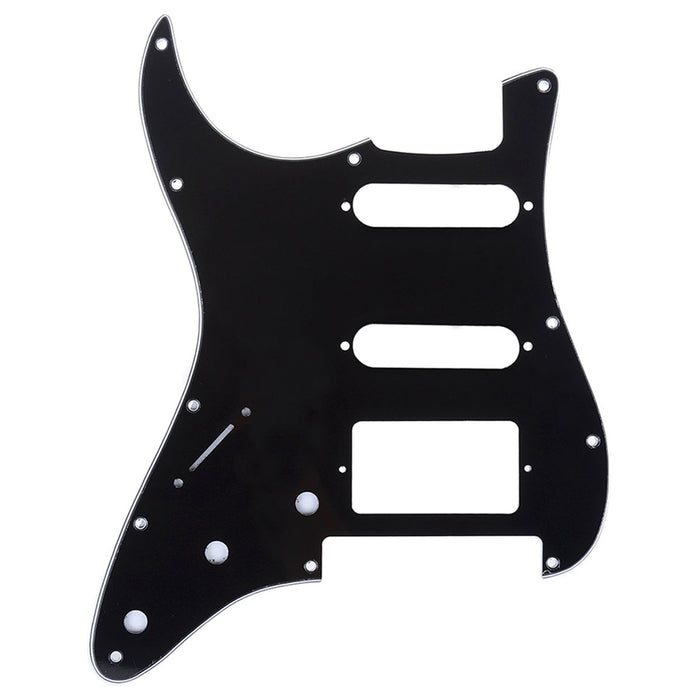 musiclily pro left handed 11 hole modern style strat hss guitar pickguard for american mexican stratocaster floyd rose bridge cut mx1381p