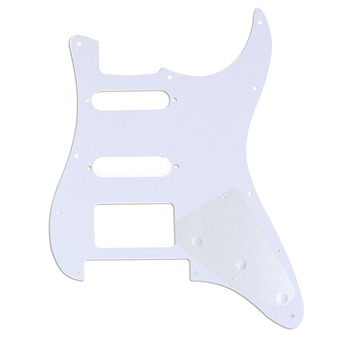 Musiclily Pro 左利き 11穴 HSS STピックガード USA/メキシコ製Fender Stratストラトエレキギター Floyd Roseブリッジカット用 3プライ ブラック