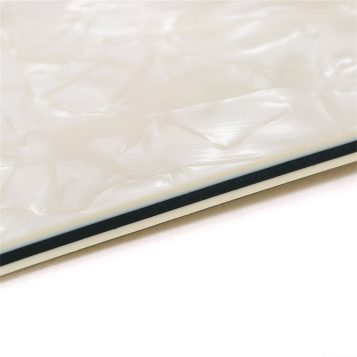 detail of musiclily pro 11 hole modern style strat hss pickguard for american stratocaster guitar 3ply 4ply mx1382p