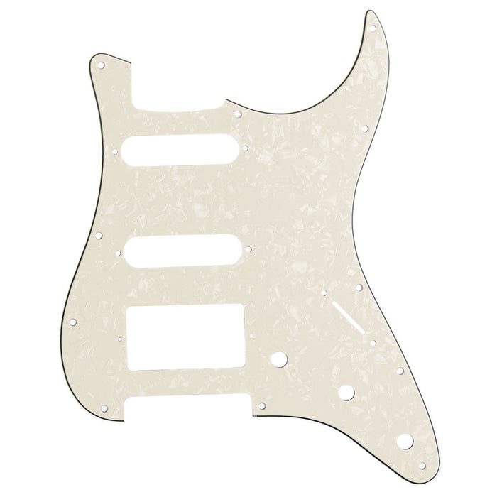 musiclily pro 11 hole modern style strat hss pickguard for american stratocaster guitar 3ply 4ply mx1382p