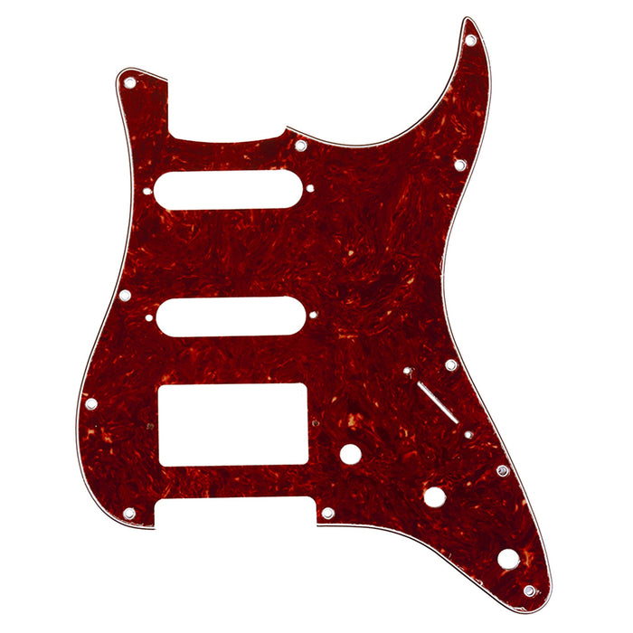 musiclily pro 11 hole modern style strat hss pickguard for american stratocaster guitar 3ply 4ply mx1382p, vintage tortoise