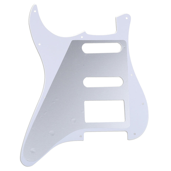 Musiclily Pro 11穴 HSS STピックガード モダンスタイル アメリカンStratストラトエレキギター用 4プライ エイジドホワイトパール