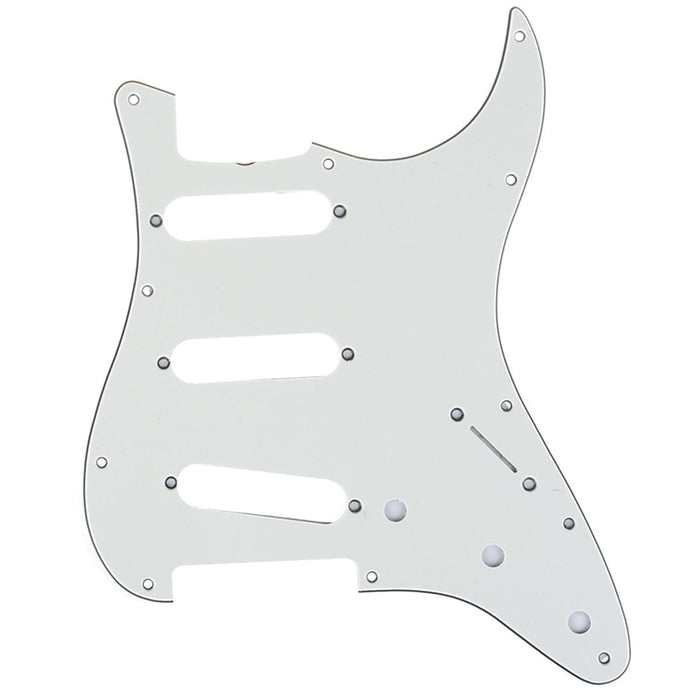 musiclily pro 11 hole 62 vintage style sss strat guitar pickguard for american stratocaster 62 3ply 4ply mx1387p