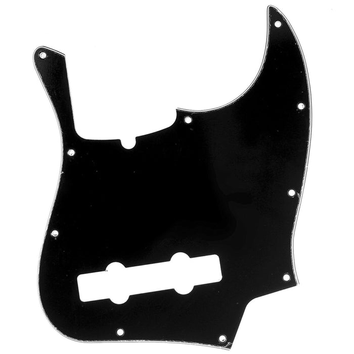 musiclily pro 5 string 10 hole contemporary j bass pickguard for fender american jazz bass 3ply 4ply mx1393p, black