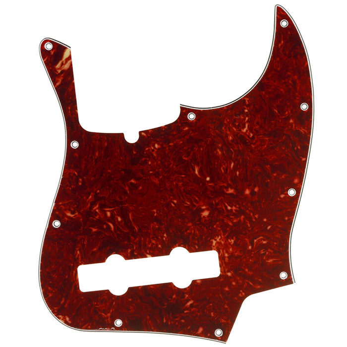 musiclily pro 5 string 10 hole contemporary j bass pickguard for fender american jazz bass 3ply 4ply mx1393p, vintage tortoise