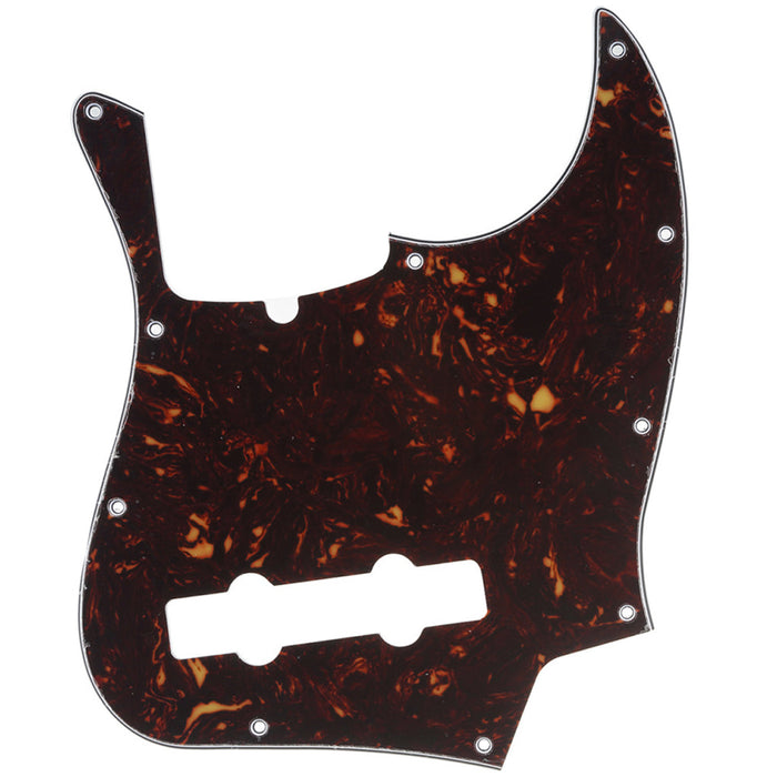 musiclily pro 5 string 10 hole contemporary j bass pickguard for fender american jazz bass 3ply 4ply mx1393p, tortoise shell
