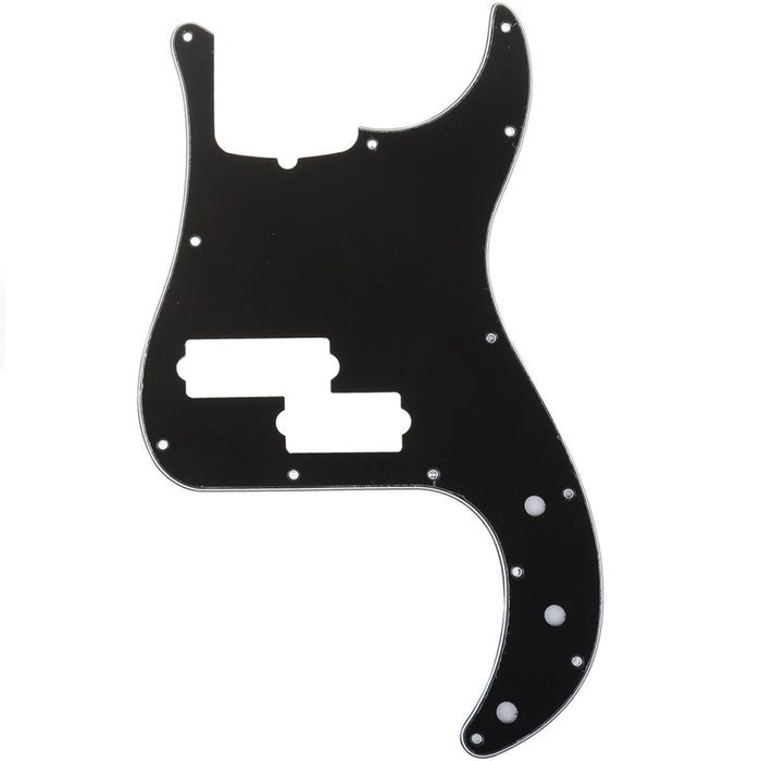 musiclily pro 5 string 13 hole contemporary p bass pickguard for fender american precision bass 3ply 4ply mx1395p, black