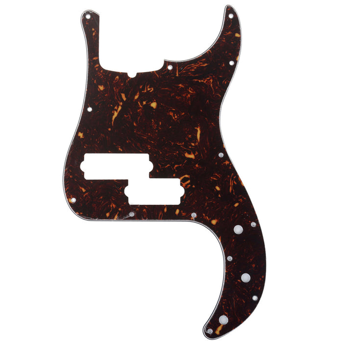musiclily pro 5 string 13 hole contemporary p bass pickguard for fender american precision bass 3ply 4ply mx1395p, tortoise shell