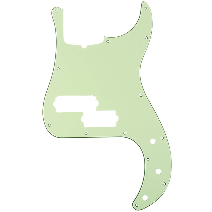 musiclily pro 5 string 13 hole contemporary p bass pickguard for fender american precision bass 3ply 4ply mx1395p, mint green