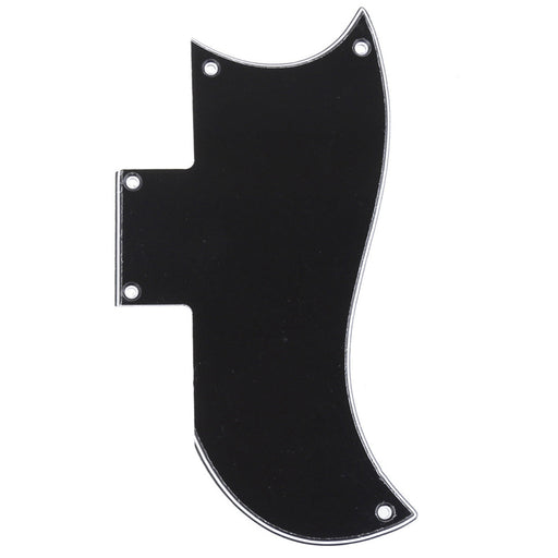 musiclily pro 5 hole small half face guitar pickguard compatible with usa les paul american sg 3ply 4ply mx1398p