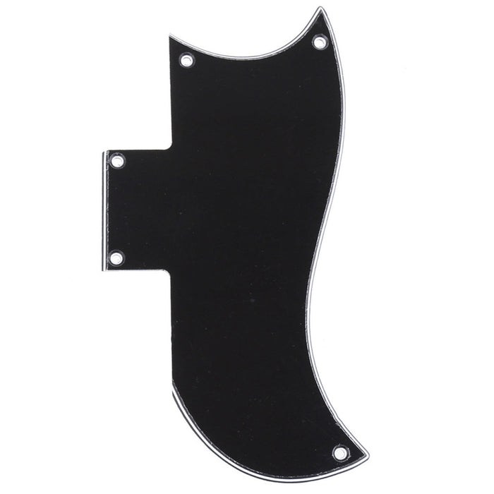 musiclily pro 5 hole small half face guitar pickguard compatible with usa les paul american sg 3ply 4ply mx1398p