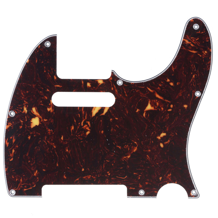 musiclily pro 8 hole guitar tele pickguard for mij made fender japan telecaster 3ply 4ply mx1400p, tortoise shell