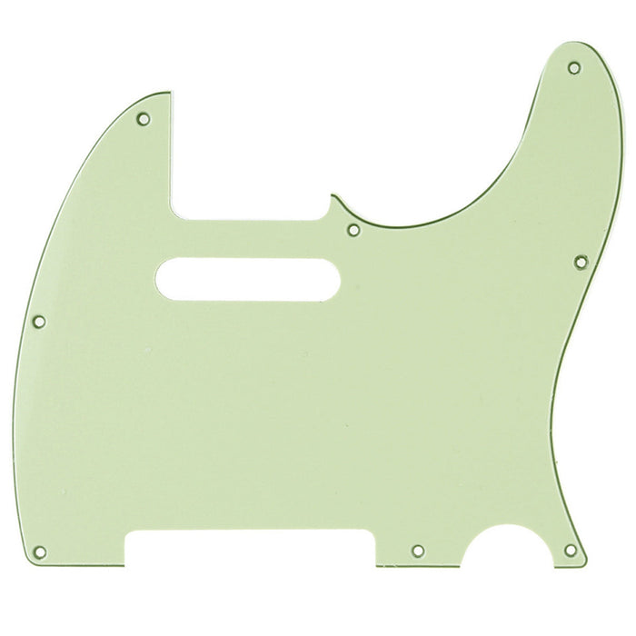 musiclily pro 8 hole guitar tele pickguard for mij made fender japan telecaster 3ply 4ply mx1400p, mint green
