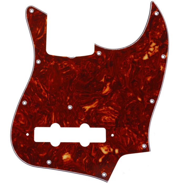 musiclily pro 11 hole j bass pickguard for mij fender japan 4 string jazz bass 3ply 4ply mx1404p, vintage tortoise