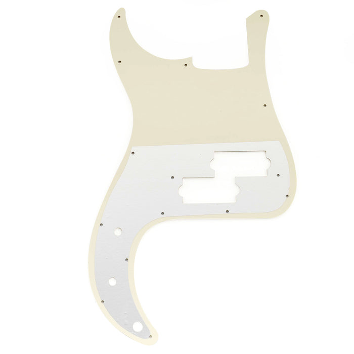 Musiclily Pro 13穴 PBプレベピックガード 4弦日本製MIJ Fender Precision Bassプレシジョンベース用 4プライ エイジドホワイトパール