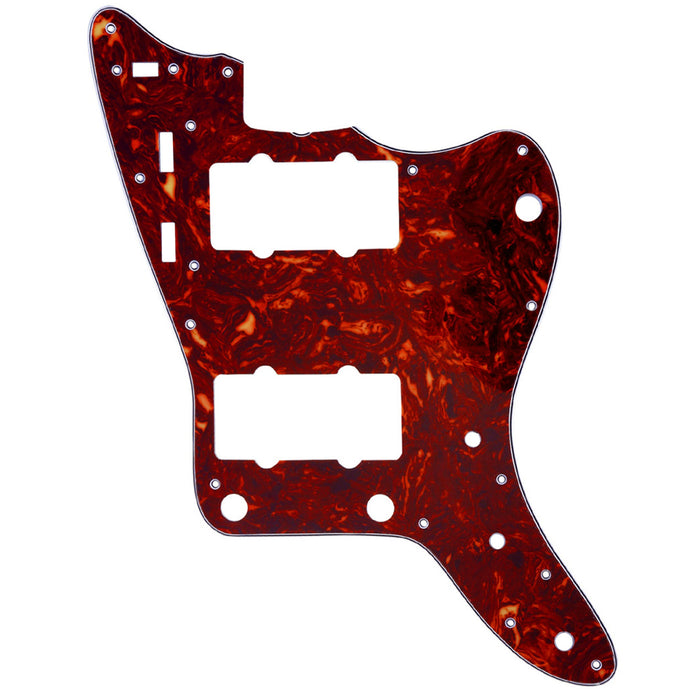 musiclily pro 13 hole guitar pickguard for mij fender japan jazzmaster 3ply 4ply mx1408p, vintage tortoise