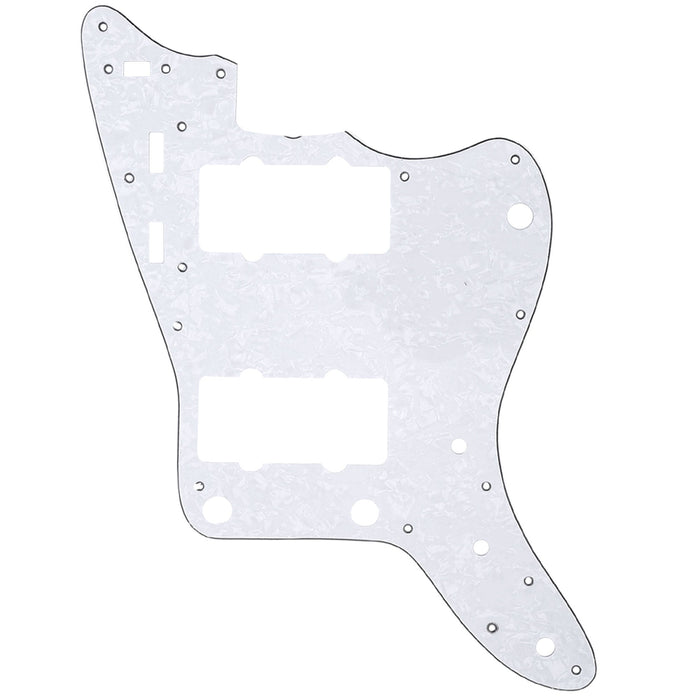 musiclily pro 13 hole guitar pickguard for mij fender japan jazzmaster 3ply 4ply mx1408p, white pearl