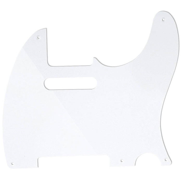 musiclily pro 5 hole guitar pickguard for mij japan tele style mx1411p, white