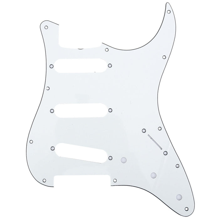 musiclily pro 11 hole 62 strat sss guitar pickguard for mij japan stratocaster 3ply 4ply mx1412p