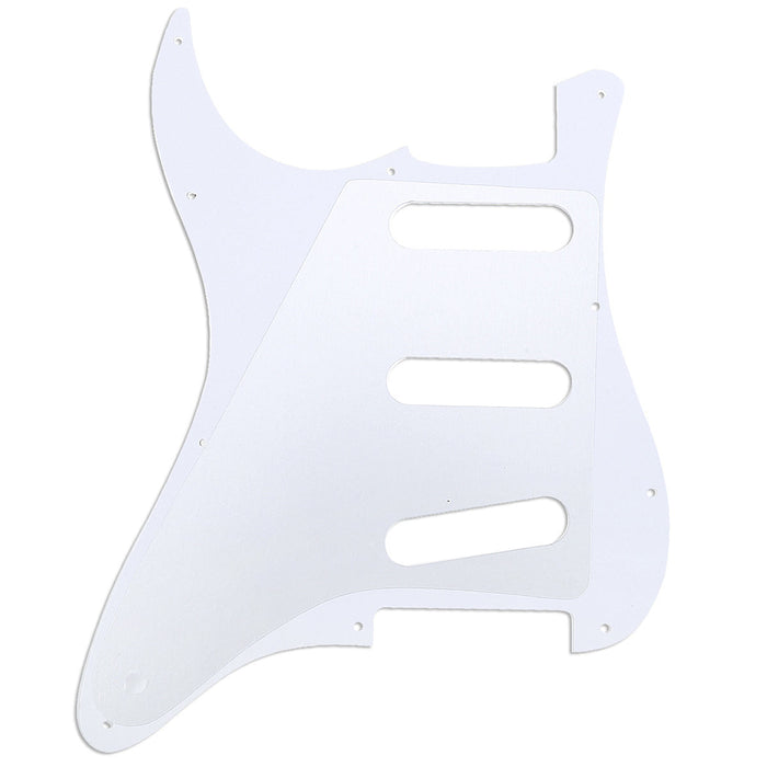 Musiclily Pro 11穴 62タイプ SSS STピックガード 日本製MIJ Fender Stratストラトエレキギター用 3プライ エイジドホワイト