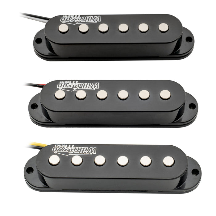 detail of wilkinson m series high output ceramic st single coil pickups set for strat style electric guitar mx1507bkmx1508bkmx1509bk