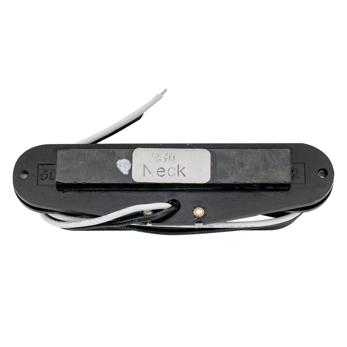 detail of wilkinson m series high output ceramic st single coil neck pickup for strat style electric guitar mx1507bk