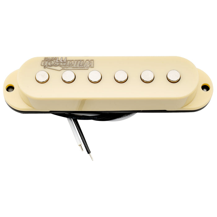 wilkinson m series high output ceramic st single coil neck pickup for strat style electric guitar mx1507bk, mint ivory color