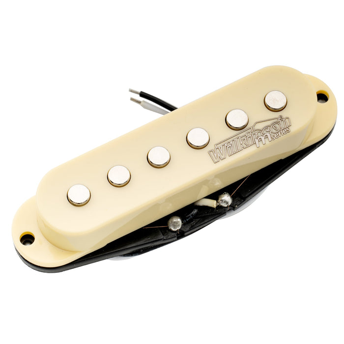 wilkinson m series high output ceramic st single coil neck pickup for strat style electric guitar mx1507bk, mint ivory color