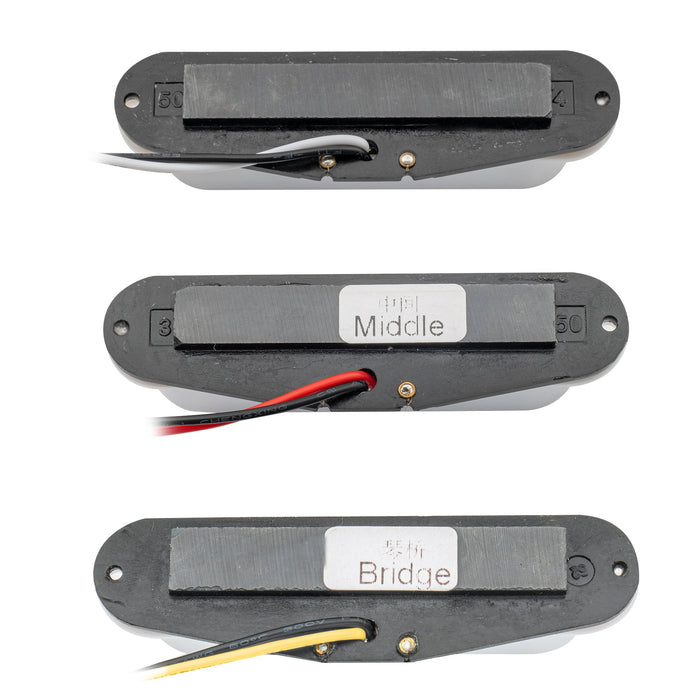 Juego de pastillas de bobina simple ST de cerámica de alto rendimiento Wilkinson Serie M para guitarra eléctrica estilo Strat