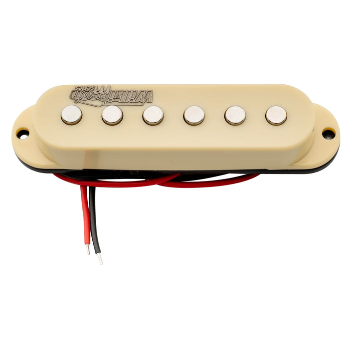 wilkinson m series high output ceramic st single coil middle pickup for strat style electric guitar mx1508bk, mint ivory color