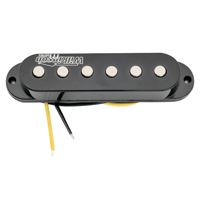 Part of wilkinson m series high output ceramic st single coil bridge pickup for strat style electric guitar mx1509bk