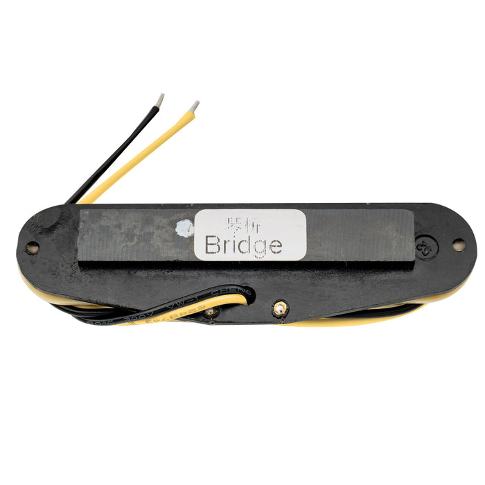 wilkinson m series high output ceramic st single coil bridge pickup for strat style electric guitar mx1509bk, white