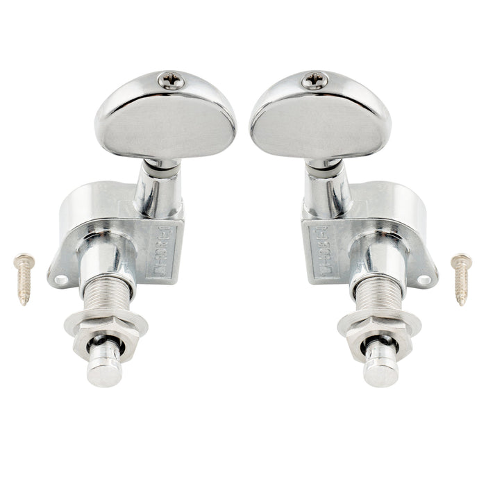 detail of wilkinson 3r3l 19 1 ratio e z lok full sealed machine heads tuners tuning pegs keys with half moon button 45 degree screw for acoustic electric guitar mx1511 3mx1512 3p