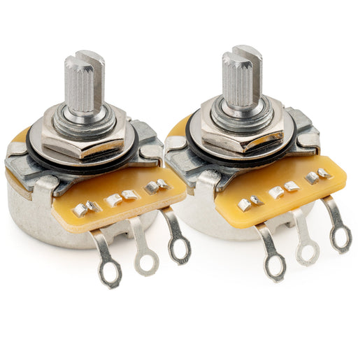 cts 450 a250k b250k pots short split shaft 1 4 inch 10 audio linear taper potentiometers for electric guitar bass set of mx1515mx1516