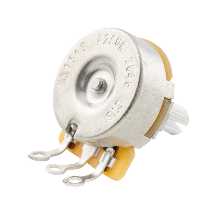 Part of cts 450 250k pot short split shaft 1 4 inch 10 audio linear taper potentiometer for electric guitar bass mx1515